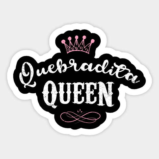 Quebradita Queen - white design Sticker by verde